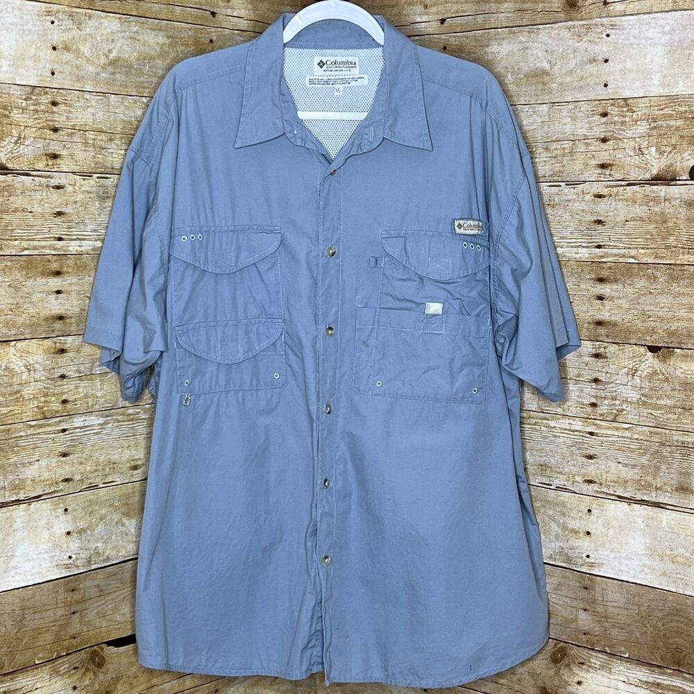 COLUMBIA PFG OUTDOOR BEACH COASTAL EVERYDAY WEAR CASUAL CLASSIC SPORTSMEN SHIRT